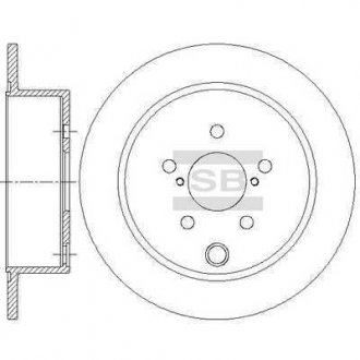 Фото автозапчасти диск гальмівний Hi-Q (SANGSIN) SD4708