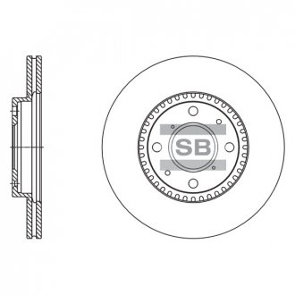 Фото автозапчасти тормозной диск передний Hi-Q (SANGSIN) SD4803