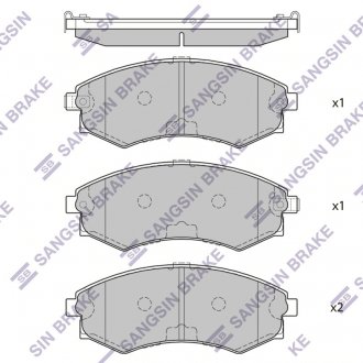 Тормозные колодки Hi-Q (SANGSIN) SP1054-F