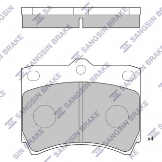 Фото автозапчасти колодки гальмівні дискові Hi-Q (SANGSIN) SP1073