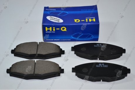 Колодки тормозные дисковые DAEWOO LANOS 1.5 передн. (пр-во) Hi-Q (SANGSIN) SP1086 (фото 1)