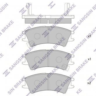 Фото автозапчастини колодки Hi-Q (SANGSIN) SP1096 (фото 1)