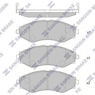 Фото автозапчасти колодки тормозные дисковые CHEVROLET EPICA, EVANDA 2.0I 06- передн. (SANGSIN) Hi-Q (SANGSIN) SP1103