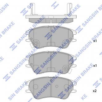 Фото автозапчасти колодки Hi-Q (SANGSIN) SP1149 (фото 1)