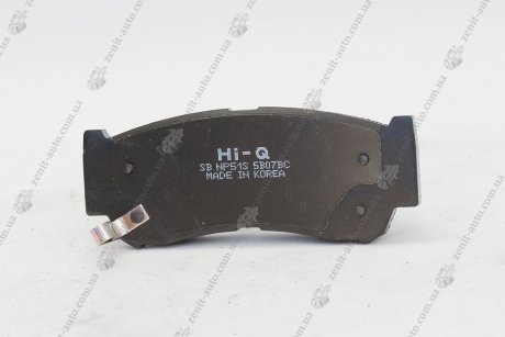 Колодки тормозные дисковые задние HYUNDAI H-1, SANTA FE 2.2 2.7 06-, H-1 C ABS -04 Hi-Q (SANGSIN) SP1178 (фото 1)
