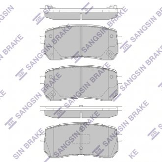 Фото автозапчасти колодки тормозные дисковые HYUNDAI VERACRUZ задн. (SANGSIN) Hi-Q (SANGSIN) SP1192