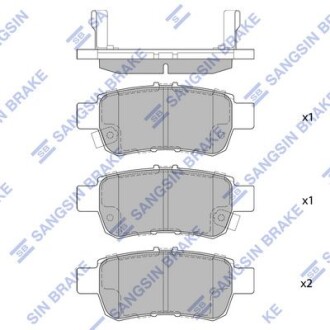Фото автозапчасти гальмівні колодки, дискові Hi-Q (SANGSIN) SP1428