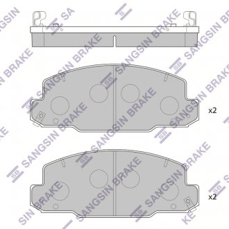 Фото автозапчасти тормозные колодки Hi-Q (SANGSIN) SP1450