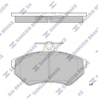 Фото автозапчасти колодки тормозные дисковые SEAT IBIZA II (6K1) 93-99 (D704) передн. (SANGSIN) Hi-Q (SANGSIN) SP1708