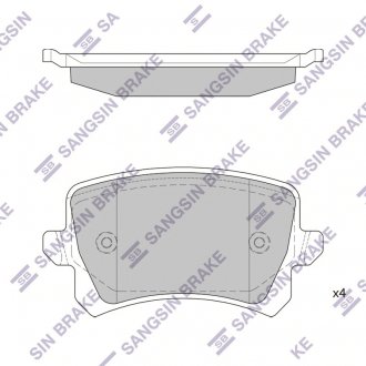 Комплект дисковых тормозных колодок Hi-Q (SANGSIN) SP2263 (фото 1)