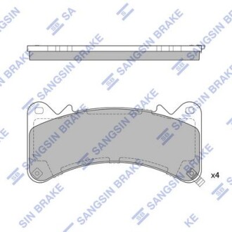 Фото автозапчасти гальмівні колодки, дискові Hi-Q (SANGSIN) SP4115