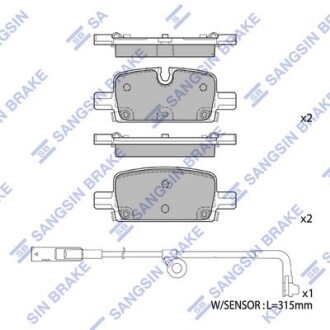 Фото автозапчасти гальмівні колодки, дискові Hi-Q (SANGSIN) SP4395