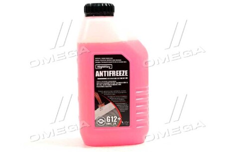 Фото автозапчастини антифриз ANTIFREEZE-40 LONG LIFE G12+ (червоний) 1л HighWay 10123