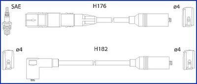 Провода зажигания Volkswagen Sharan 2.0 95-10 (к-кт) (HÜCO) HITACHI 134817
