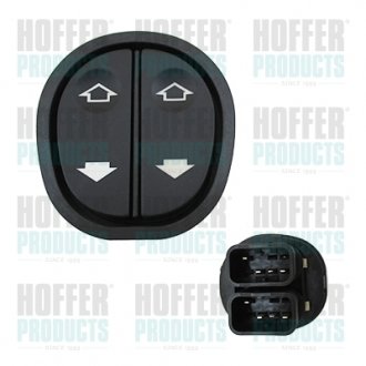 Кнопка стеклоподъемника (левая) Ford Connect 02- HOFFER 2106043 (фото 1)