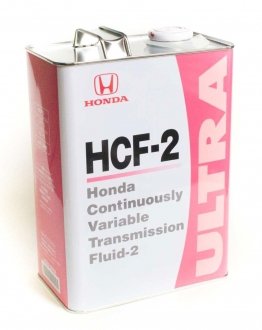 Фото автозапчасти масло 4l atf hcf-2 синтетическое (для вариаторов) cvt fluid HONDA 08260-99964 (фото 1)