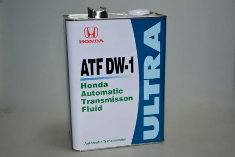 Фото автозапчастини олива трансмісійна синтетична "ATF DW-1 Fluid", 4 л HONDA 0826699964