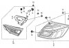 Фото автозапчасти фонарь задний комбинированный в сборе HONDA 34155TXMA01 (фото 2)