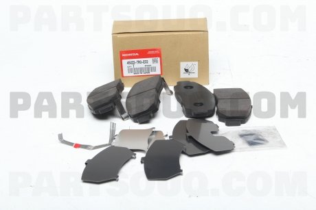 Фото автозапчасти комплект тормозных блоков HONDA 45022TR0E02