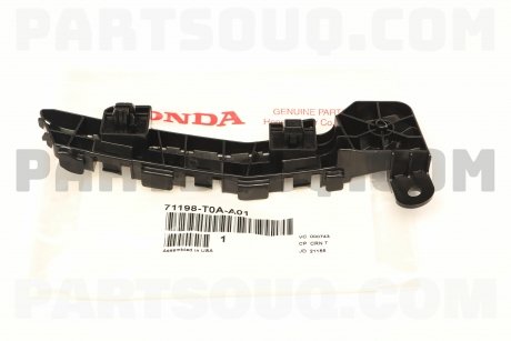 Фото автозапчасти крепление бампера переднего HONDA 71198T0AA01