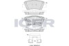 Фото автозапчасти колодки тормозные (задние) Hyundai Kona /Encino 17-/Kia Cerato 18-/Soul 14- ICER 182036-208 (фото 1)