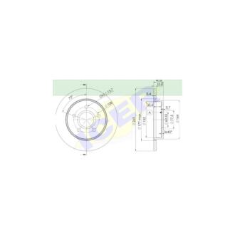 Фото автозапчасти диск гальмівний (задній) Ford C-Max 07-10/Focus 04- (265x11) (з покриттям) (повний) ICER 78BD3965-2