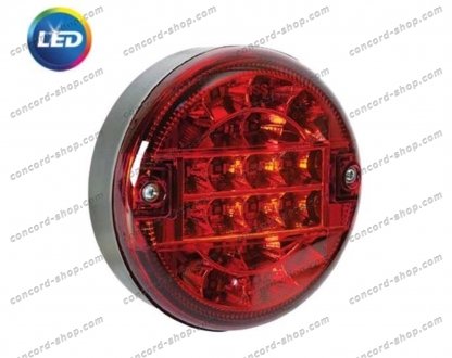 Ліхтар задній LED, красн., противотуманный d=137/d=142x52, M6 (45) (mm) ISIKSAN 10402 K