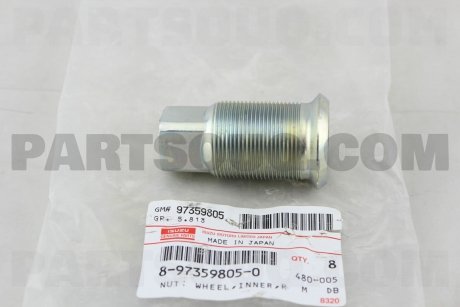 Фото автозапчасти болт колеса ISUZU 8973598050