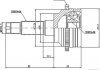 Шарнир приводного вала наружный левая/правая (26z/28z; ABS:44) MAZDA 323 F VI, 323 S VI 1.3-1.9 09.98-05.04 JAKOPARTS J2823130 (фото 2)