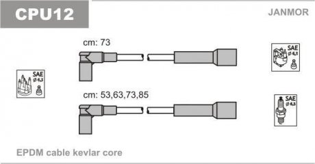 Фото автозапчасти провода Citroen/Peugeot Janmor CPU12