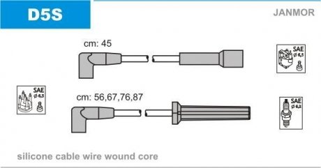Фото автозапчастини провода в/в Daewoo Nexia 1.5 93- Janmor D5S
