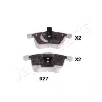 Фото автозапчасти колодки гальмівні CADILLAC P. BLS 06- JAPANPARTS PA027AF (фото 1)