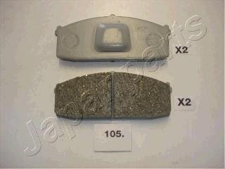 Фото автозапчасти гальмівні колодки, дискове гальмо (набір) JAPANPARTS PA105AF