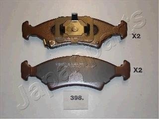 Фото автозапчасти kia гальмівні колодки дискові передн.shuma 98- JAPANPARTS PA-398AF