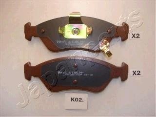 Фото автозапчасти kia гальмівні колодки передн.clarus 96- JAPANPARTS PA-K02AF