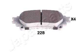 Фото автозапчасти колодки гальмівні LEXUS T. RX 09- JAPANPARTS PP228AF (фото 1)