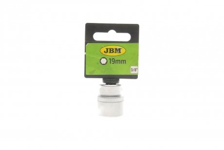 Головка 6-гранна (HEX 3/8" 19mm) JBM 10249 (фото 1)