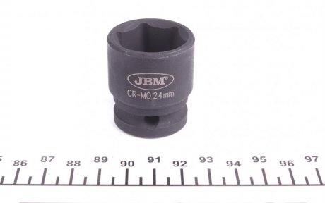 Головка ударна 6-гранна (1/2") (d=24mm) JBM 11122