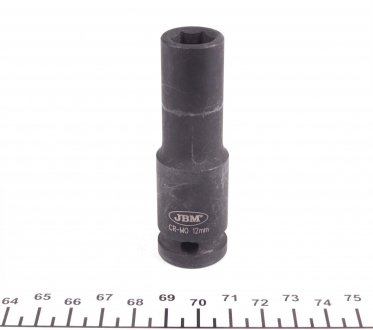 Головка ударная 6-гранная HEX (1/2") (d=12mm) JBM 12062