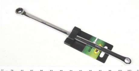 Ключ 12-гранний плоский-кільцевий подовжений з тріскачкою (10mm) JBM 13454