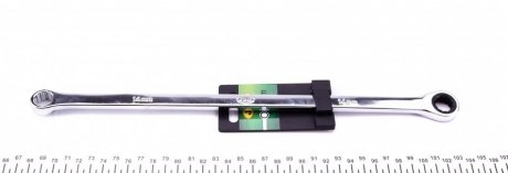 Ключ 12-гранний плоский-кільцевий подовжений з тріскачкою (14mm) JBM 13457