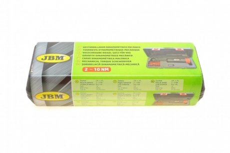 Викрутка динамометрична 1/4" (2-10Nm) JBM 51830