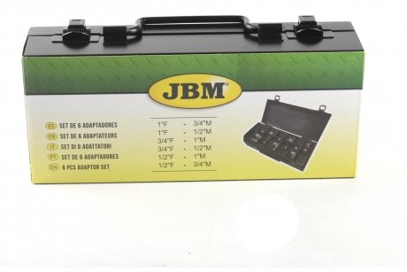 Набір ударних адаптерів (6шт) JBM 52544