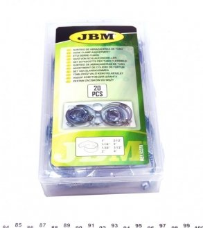 Набір металевих хомутів (20шт) JBM 53378