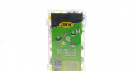 Набор клипс пластмассовых для дверных панелей (85шт) (Renault/Dacia) JBM 53710