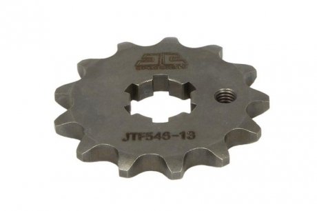 Зірочка передня сталева, тип ланцюга: 420, кількість зубів: KAWASAKI KX; SUZUKI RM; YAMAHA BW, DT, PW, RD, RT, TT-R, YB, YZ 50-110 1978-2021 JT JTF546,13 (фото 1)