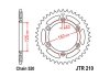 Задняя звездочка стальная, тип цепи: 520, количество зубьев: BETAMOTOR RR; HONDA CR, CRF, CRM, XR 125-650 1983-2021 JT JTR210,43 (фото 2)