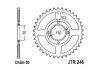 Фото автозапчасти задняя звездочка стальная, тип цепи: 50 (530), количество зубьев: 37 HONDA CB, CM 250/400 1977-1983 JT JTR246,37 (фото 1)