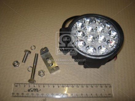 Фото автозапчасти фара LED круглая 42W, 14 ламп, 116*137,5мм, широкий луч 12/24V 6000K (ТМ) JUBANA 453701050