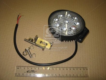 Фото автозапчасти фара LED круглая 27W, 9 ламп, 110*128мм, узкий луч 12/24V 6000K (ТМ) JUBANA 453701074